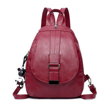 Women Leather Backpacks Female Back Pack