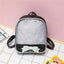 Transparent Backpack Women PU Leather