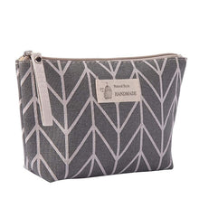 Large-capacity cotton and linen cosmetic bag